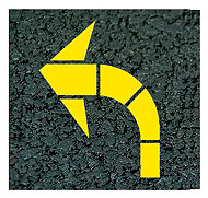 Highway And Intersection Curved Arrow Kit
